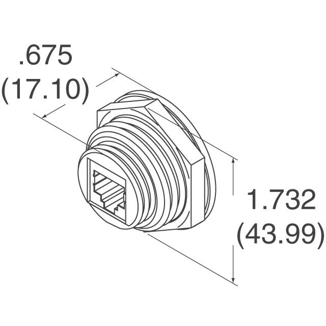 1-1546405-1 TE Connectivity AMP Connectors  Jack per connettori modulari